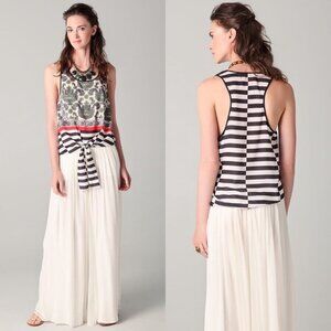 Clover Canyon Bora Bora Silk Printed Tank Top Blouse Size Medium Bohemian Boho M